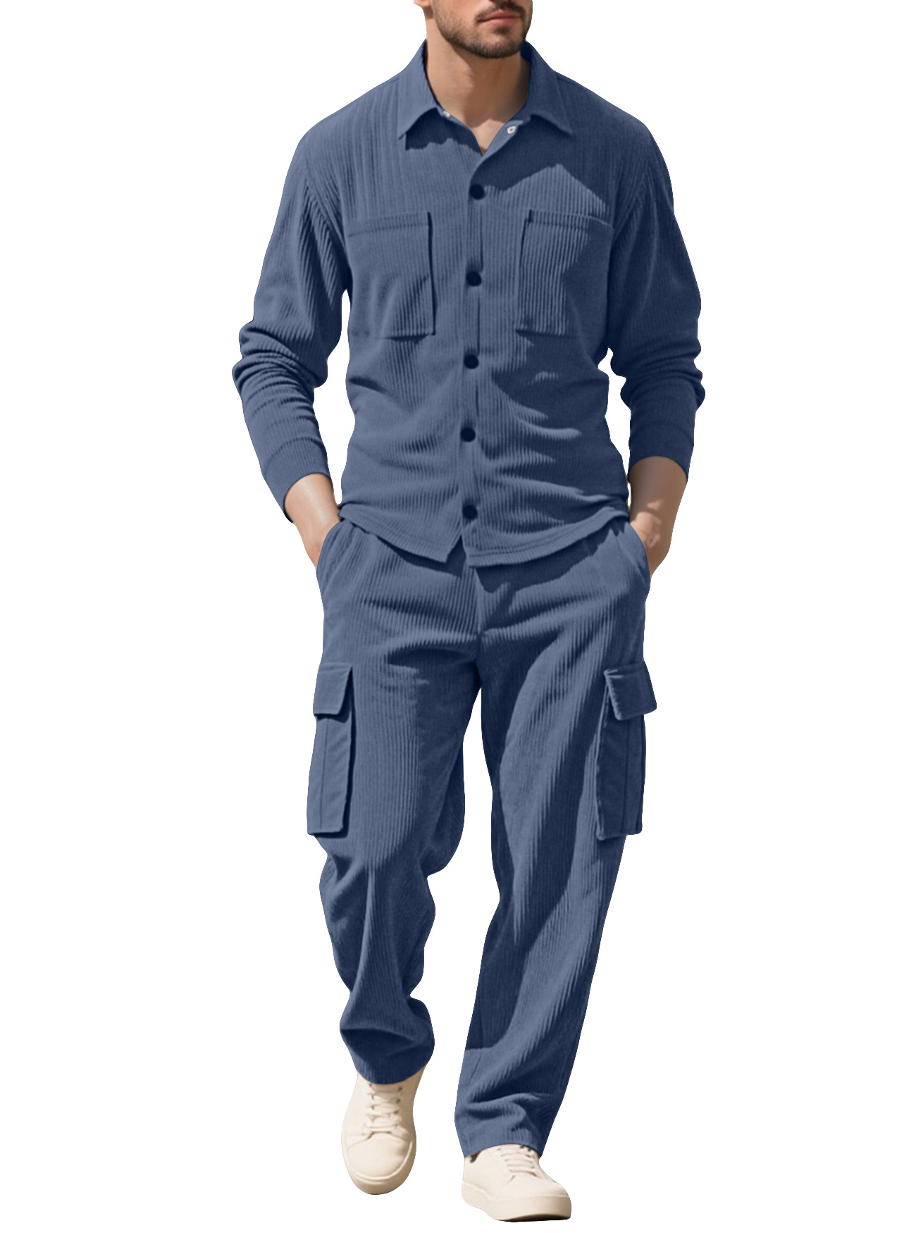 Outdoor Sports Outfit - Мужской спортивный костюм из вельвета, рабочая