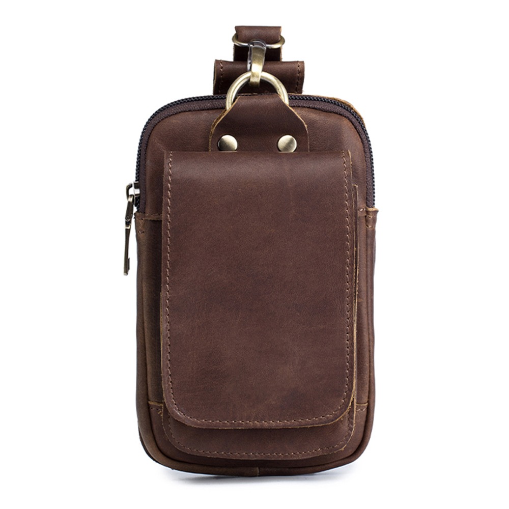 Outdoor Sport Bag - Винтажная поясная сумка из коровьей кожи,