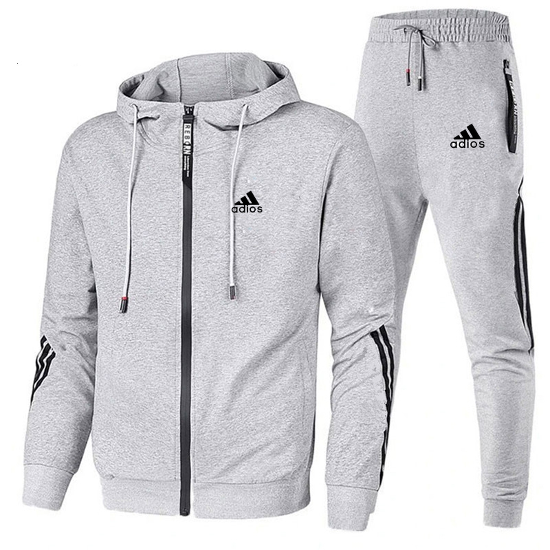 Outdoor Sports Outfit - Весенне-осенние мужские спортивные костюмы: худи с