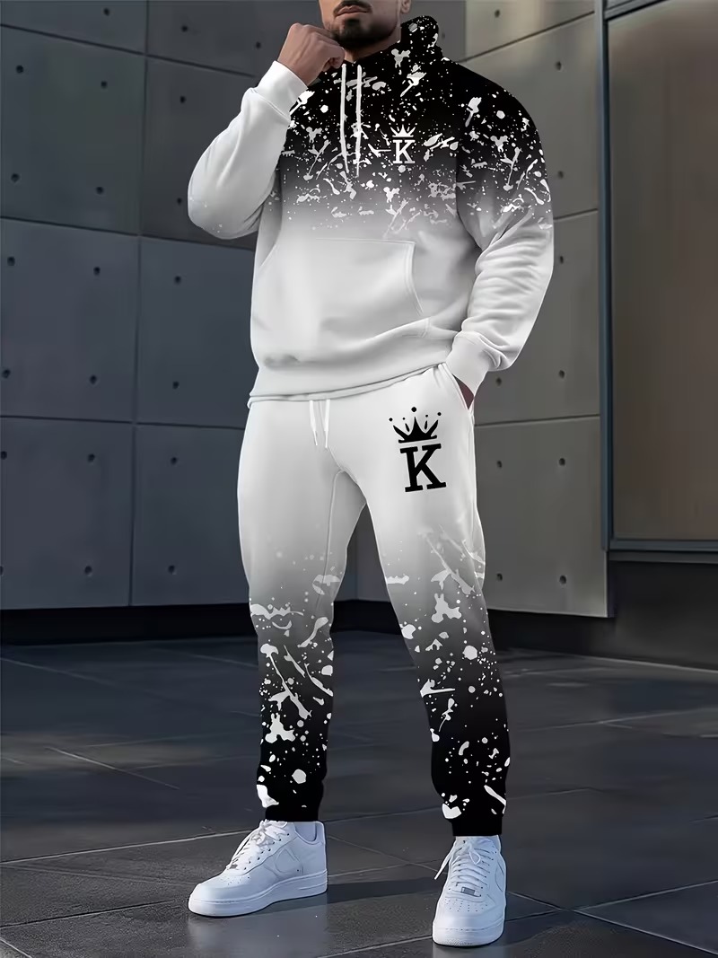 Outdoor Sports Outfit - Модный комплект из худи и брюк