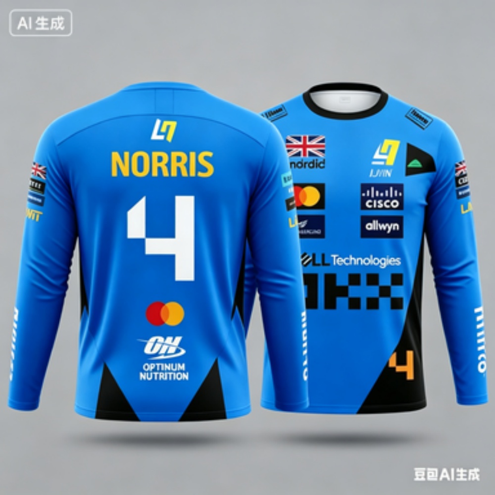 Outdoor Sports Outfit - Гоночный костюм Norris No.4: дышащая быстросохнущая